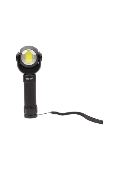 S-Link Sl-F860 3W Cob+3W Led Pilli Dönebilen Çift Başlıklı Manyet