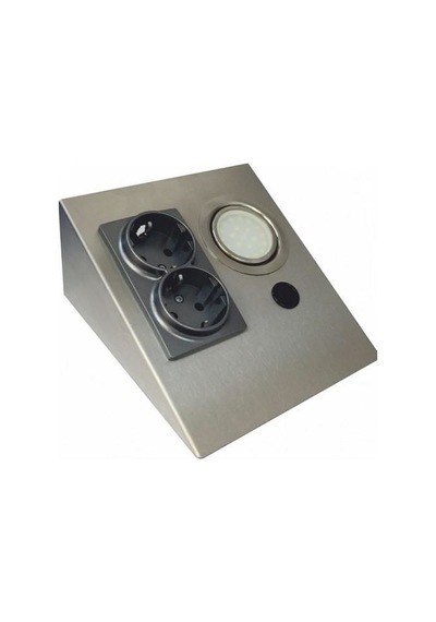 CATA CT-5109 2 WATT ÇİFT PRİZLİ SATEN KASA TEZGAH AYDINLATMA BEYA