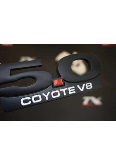 Ford Mustang 5.0 Coyote V8 Bagaj Ikiz Turbo Amblem (548591436)