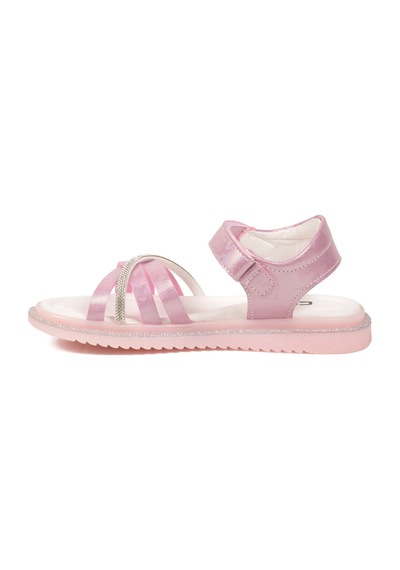 Cool Pembe Yumuşak Taban Hafif Cırtlı Kız Çocuk Sandalet Maya F