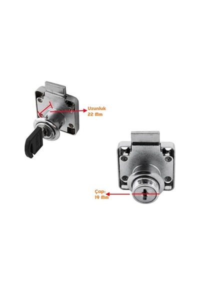 Zhltools Çekmece Ve Dolap Kilidi Kare