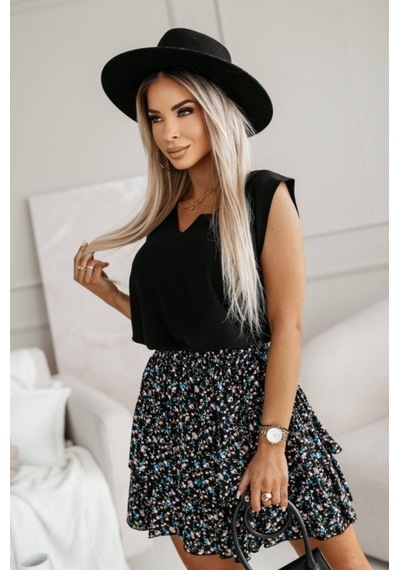 Etiler Collection Kadın Üst Sandy Kumaş Bluz, Alt Çiçek Desenli Süprem Kumaş Etek Ikili Takım Çok Renkli Etiler Collection Kadın Üst Sandy Kumaş Bluz, Alt Çiçek Desenli Süprem Kumaş Etek Ikili Takım Çok Renkli