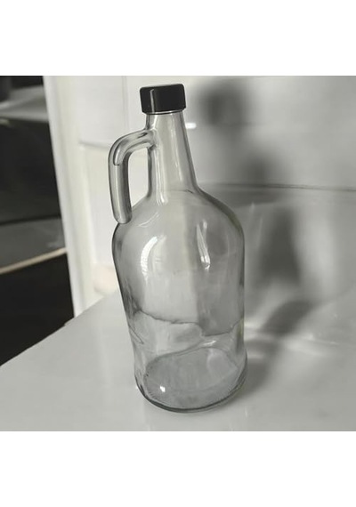 3 Litre Cam Galon Şişe-sürahi Sızdırmaz Kapaklı, Geniş Ağızlı Saklama Kabı Ev Yapımı İçecek, Zeytinyağı Ve Sirke İçin Uygun
