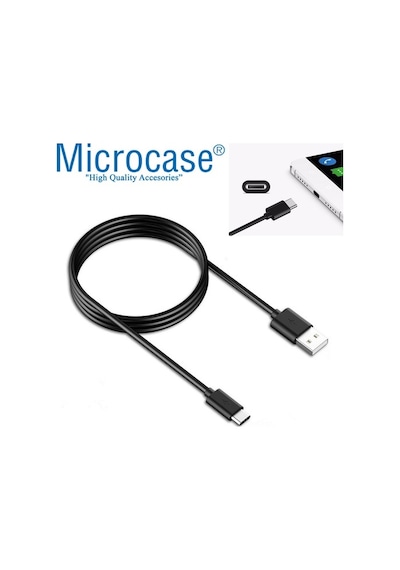 Microcase Type-C Usb Şarj Ve Data Kablosu - 3 Metre Siyah