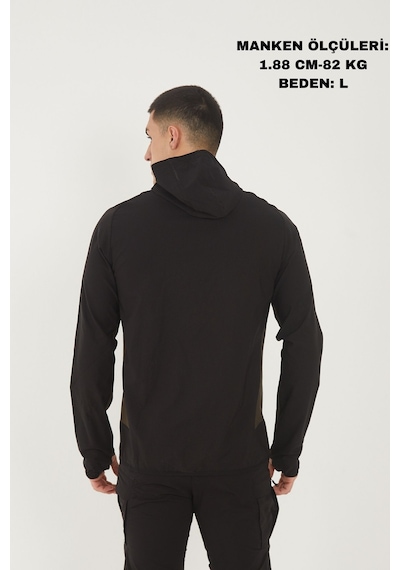 Camp Scoutland Camp265 Outdoor Tactical Su İticili Erkek Fermuarlı Taktik Sweatshirt Siyah