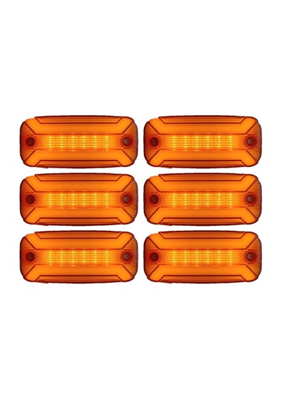 6 Adet Neon Ledli Yan Dorse Kasa Lambası 12-24 Volt Melek Kanadı
