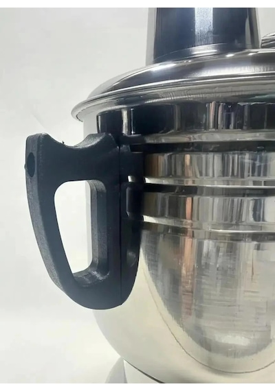 Vezir-iş 4 Litre Kömürlü Semaver Siyah Kulp