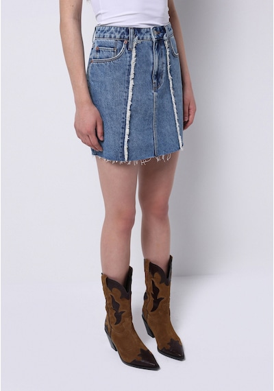 Colin's Colins Slim Fit Düz Fermuarlı Kadın Denim Etek Cl1073909 Q1.v1 Dn41615 Denim