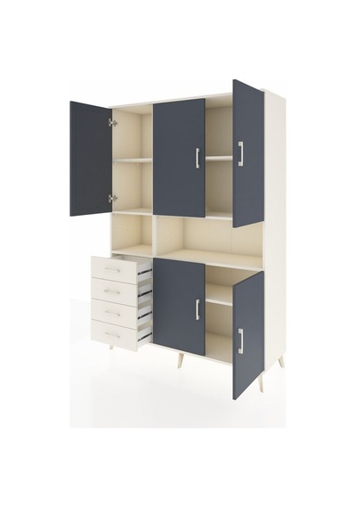 Hyperion Dolap 7 Raflı 4 Çekmeceli 5 Kapaklı 132x44x195 Aytaşı-antrasit/aytaşı Antrasıt/aytası Hyperion Dolap 7 Raflı 4 Çekmeceli 5 Kapaklı 132x44x195 Aytaşı-antrasit/aytaşı Antrasıt/aytası
