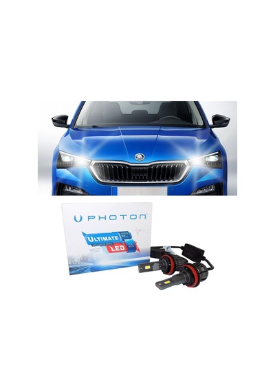 Skoda Scala Led Xenon Uzun Far Ampulü H7 Ultimate 9500 Lumens Yeni Seri Beyaz 2019+