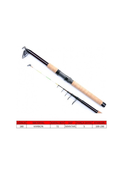 Captain 1526 Arrow Teleskopik Kamış 100-200gr  300 cm