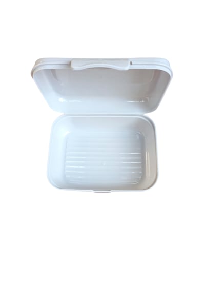 Onyx Good Food Desenli Kilitli Beslenme / Lunch Box - 1000 Ml Beyaz