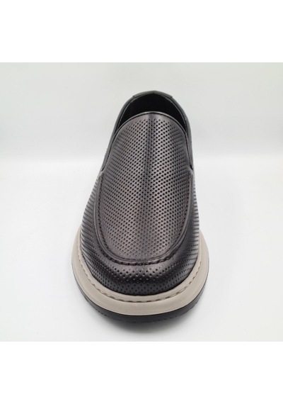 Greyder 64696 Siyah Hakiki Deri Erkek Casual Comfort Ayakkabı Siyah