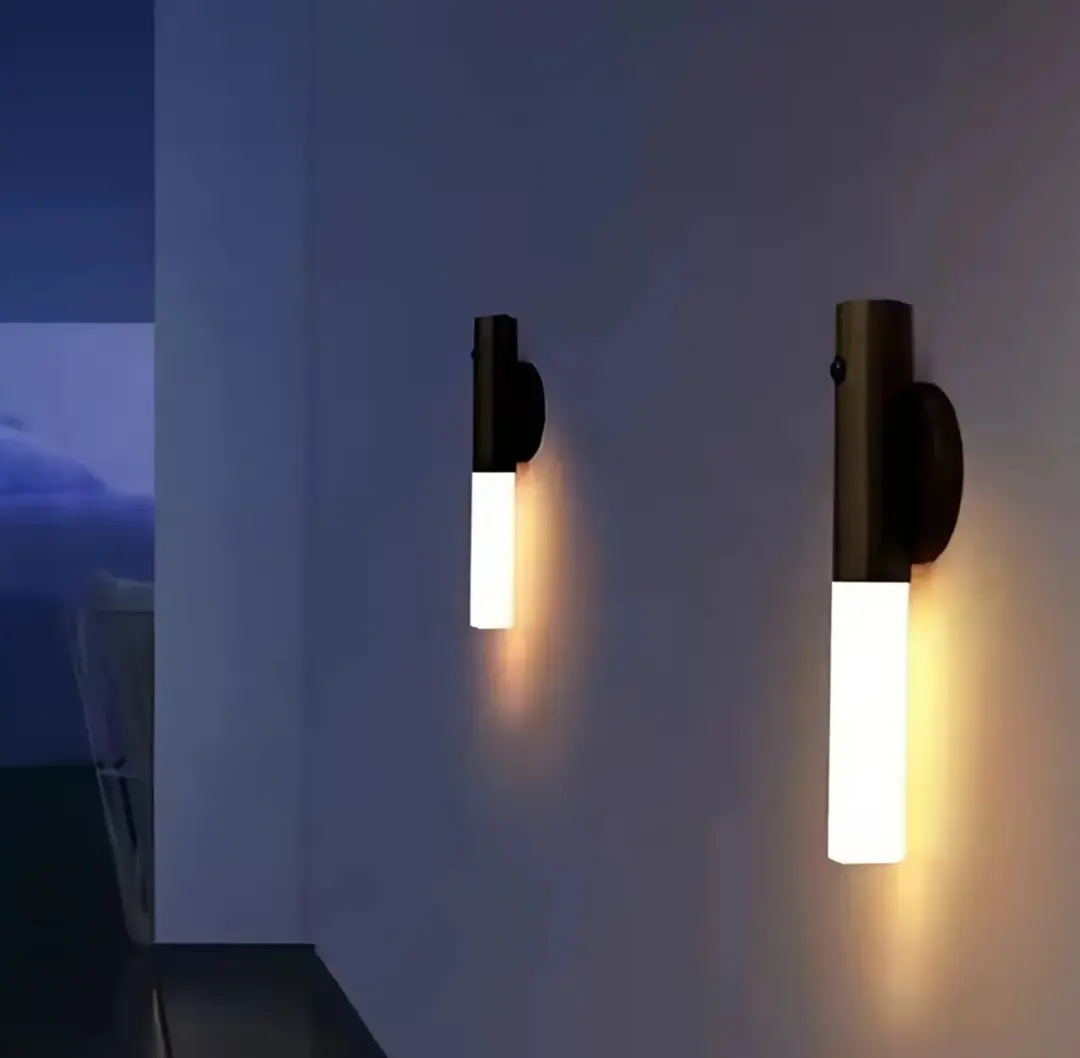 Cata Kumru Ct-5250 Mıknatıslı Şarjlı Led Duvar Lambası - Sensörlü Koridor Ve Merdiven Aydınlatması Mat Siyah