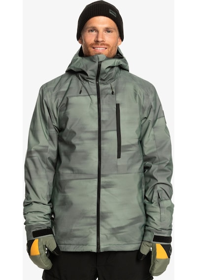 Quiksilver Mission Printed Erkek Yeşil Kayak Montu Eqytj03428-gnb1 Yeşil