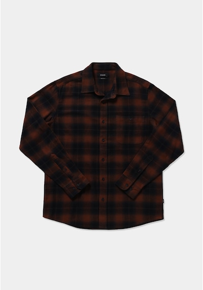 Colin's Colins Regular Fit Shirt Neck Ekoseli Erkek Turuncu Uzun Kol Gömlek Cl1081818 Q1.v1 Brc Kiremit