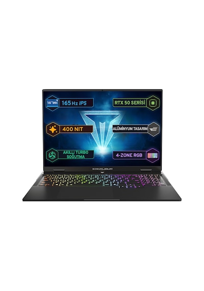 Casper Excalibur G915 AI G915.356H-DX60X-C Core Ultra 7-356H 32 GB 2 TB RTX5060 16" Free Dos Dizüstü Bilgisayar