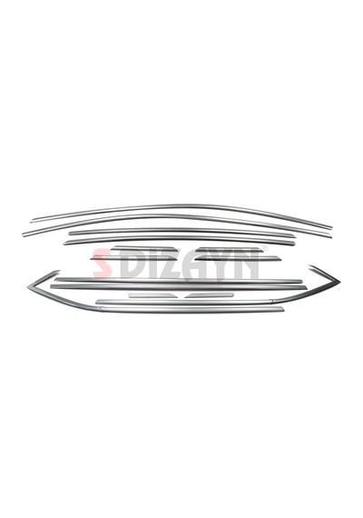 S-Dizayn  Opel Astra K Hb Krom Cam Çerçeve Seti 14 Prç 2015 Üzeri