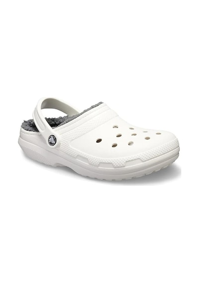 Crocs 203591 Classic Lined Clog Beyaz-Gri Beyaz - Gri