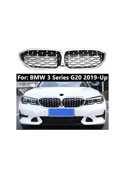 Bmw 3 Serisi G20 Ön Panjur Böbrek Diamond Model Krom