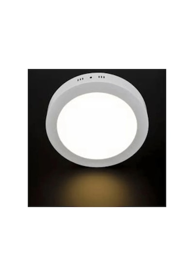 Cata Ct-5233 18w Panel Led Armatür Beyaz Yuvarlak Sıva Üstü Metal Kasa Beyaz Işık 6400k Çok Renkli