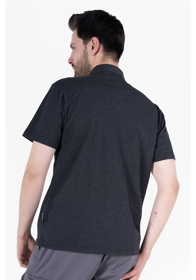 Yıldırımlar T-shirt %100 Pamuk Polo Yaka Fleto Cepli %100 Pamuk Antrasit Melanj