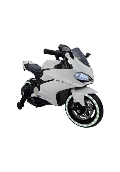 Cool Motors 12v Akülü Yarış Motoru Beyaz