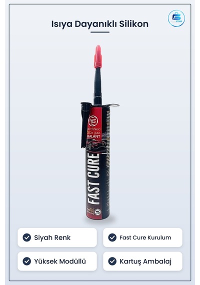 Siyah Isıya Dayanıklı Silikon Fast Cure Araç Cam Sızdırmazlık Hır