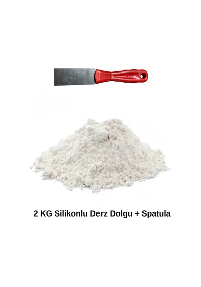 Spatula+beyaz Silikonlu Derz Dolgusu Ve Uygulama Seti 2 Kg Beyaz