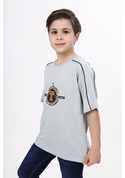 Toontoy Kids Toontoy Erkek Çocuk New Project Baskılı Tişört Yeşil