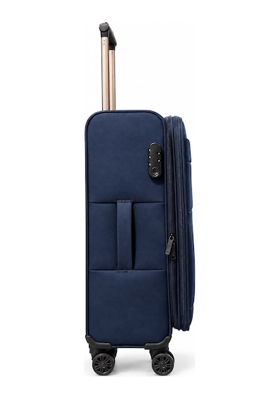 Fossil Unisex Kumaş Orta Boy Ultra Hafif Şifreli Körüklü Kendi Etrafında Dönebilen Valiz 023-02 Lacivert