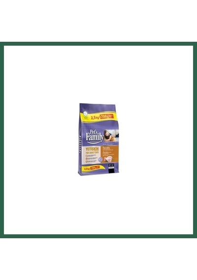 Pets Family Yetişkin Kedi Maması Tavuklu 2500+700g 1 Adet Bzs01