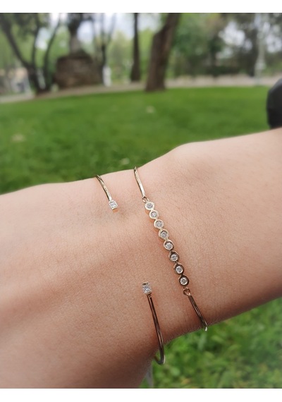 Nadias Jewellery Pırlanta Sırataşlı  Bileklik