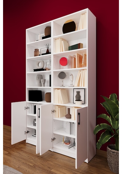 Asra Trend K-39 %100 MDF 120 cm 2 Modüllü Kapaklı Kitaplık Raflı Kütüphane Beyaz Asra Trend K-39 %100 MDF 120 cm 2 Modüllü Kapaklı Kitaplık Raflı Kütüphane Beyaz