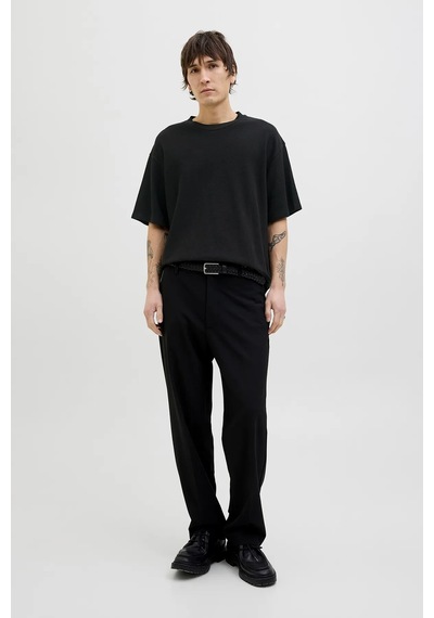 Jack & Jones Erkek Siyah Jjloui Osmos Tee Crew Neck T-shirt 12270710-black Black