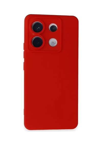 Xiaomi Redmi Note 13 Pro 5g Uyumlu Kılıf Nano İçi Kadife Silikon - Kırmızı