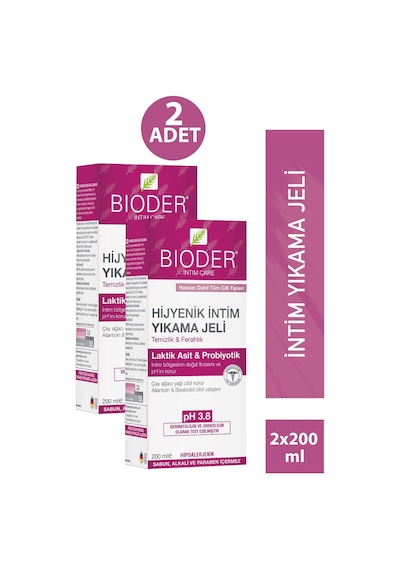 Bioder İntim Yıkama Jeli 200 Ml 2 Adet