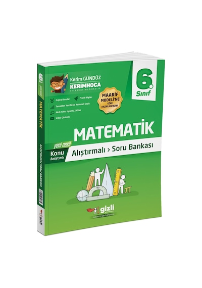 6. Sınıf Matematik Alıştırmalı Soru Bankası Gizli Yayınları