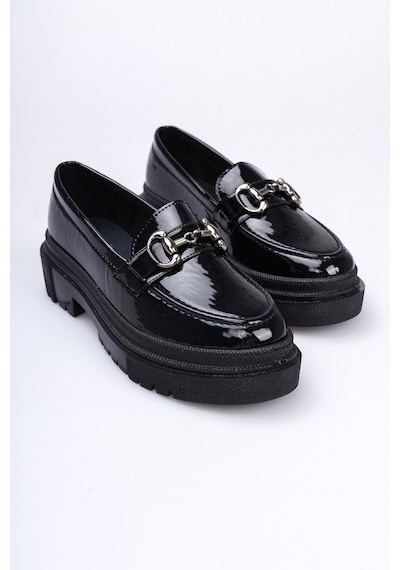 Nonte Kadın Rugan Loafer A005-k1001 Siyah