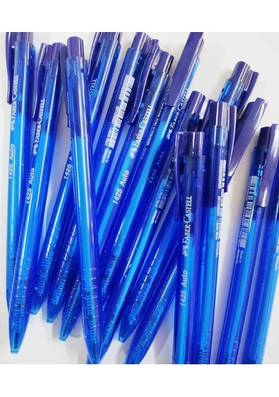 Faber-castell 4 Adet 1425 Auto Tükenmez Kalem-1.0mm Mavi