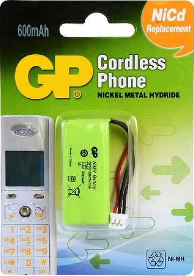 Gp T356 2.4v 600 Mah Telsiz Telefon Pil