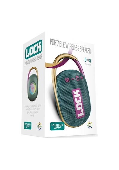 Powerway Lock Taşınabilir Bluetooth Hoparlör
