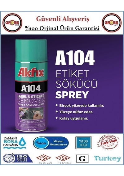 Akfix Etiket Bant Sökücü Sprey - 200ml