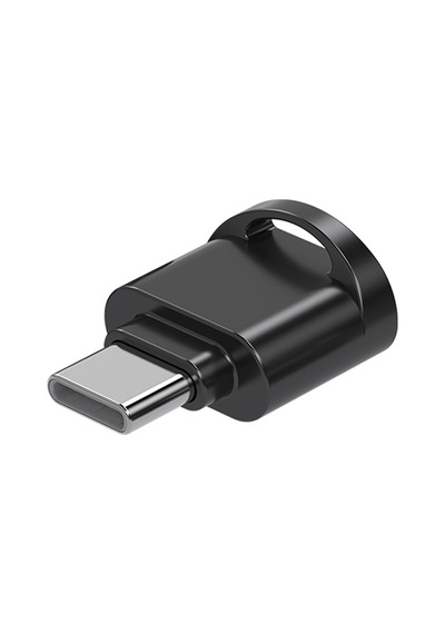 "kompakt Type -c Microsd Kart Okuyucu - Android Akıllı Telefonlar İçin Fiş Ve Oynat" Black