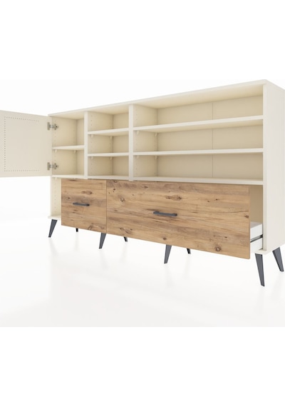Arges Konsol 8 Raflı 2 Çekmeceli Tek Kapaklı 176x30x99 Aytaşı-aytaşı/çam Aytası/atlas Çam - Aytası Arges Konsol 8 Raflı 2 Çekmeceli Tek Kapaklı 176x30x99 Aytaşı-aytaşı/çam Aytası/atlas Çam - Aytası