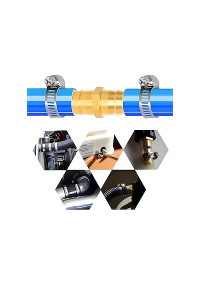 30x45mm Paslanmaz Çelik Hortum Boru Tesisat Kelepçesi 5 Adet