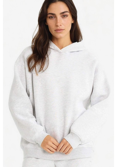 Defacto Relax Fit Kapüşonlu Basic Düz Kalın Sweatshirt D9935ax25wngr93 Gri