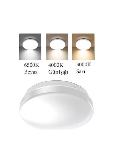 Osram - Ledvance 12w Led Plafonyer 6500k Beyaz Işık - Tavan Armatür Banyo Lambası Beyaz