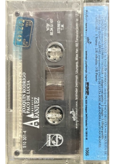 Plak Değildir Kaset Tir Rodrigo Concierto Aranjuez Classic Kase