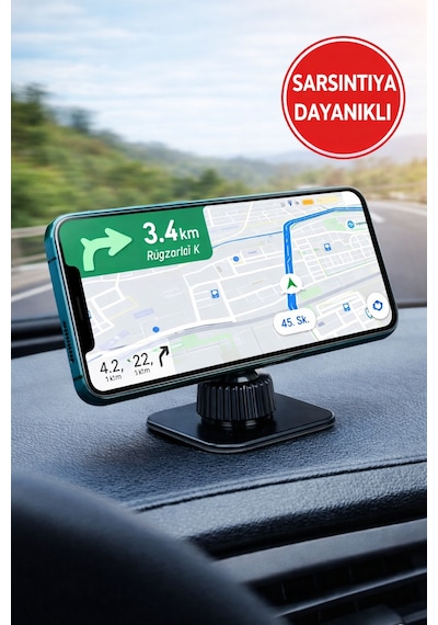 Jel Yapışkanlı Araba Telefon Tutucu Torpido Tipi, Güçlü Tutuş, Navigasyon Standı